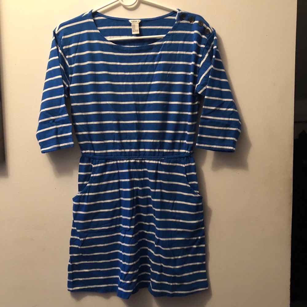 F21 Striped Cotton Dress